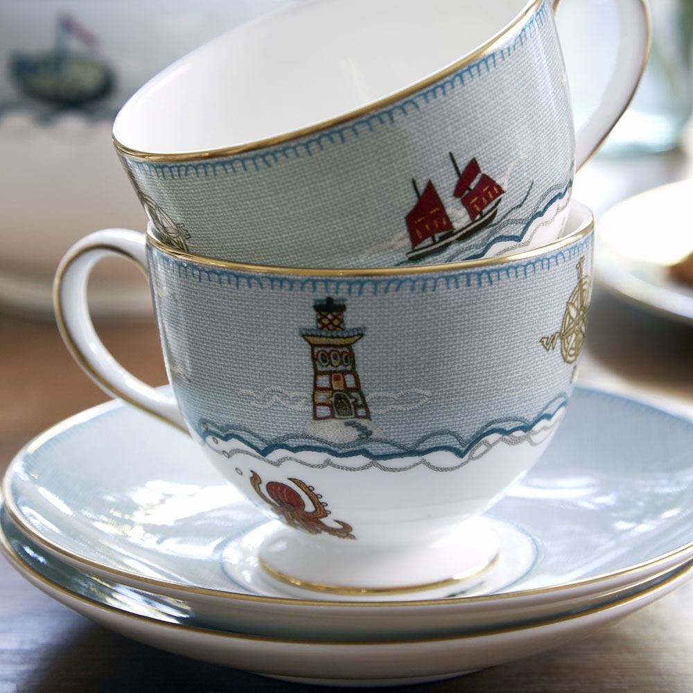Sailor's Farewell Tea Cup, Saucer and Plate