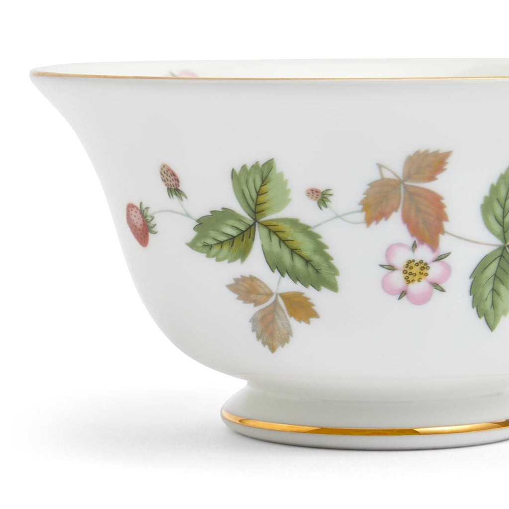 Wild Strawberry Gold Teacup & Saucer Peony
