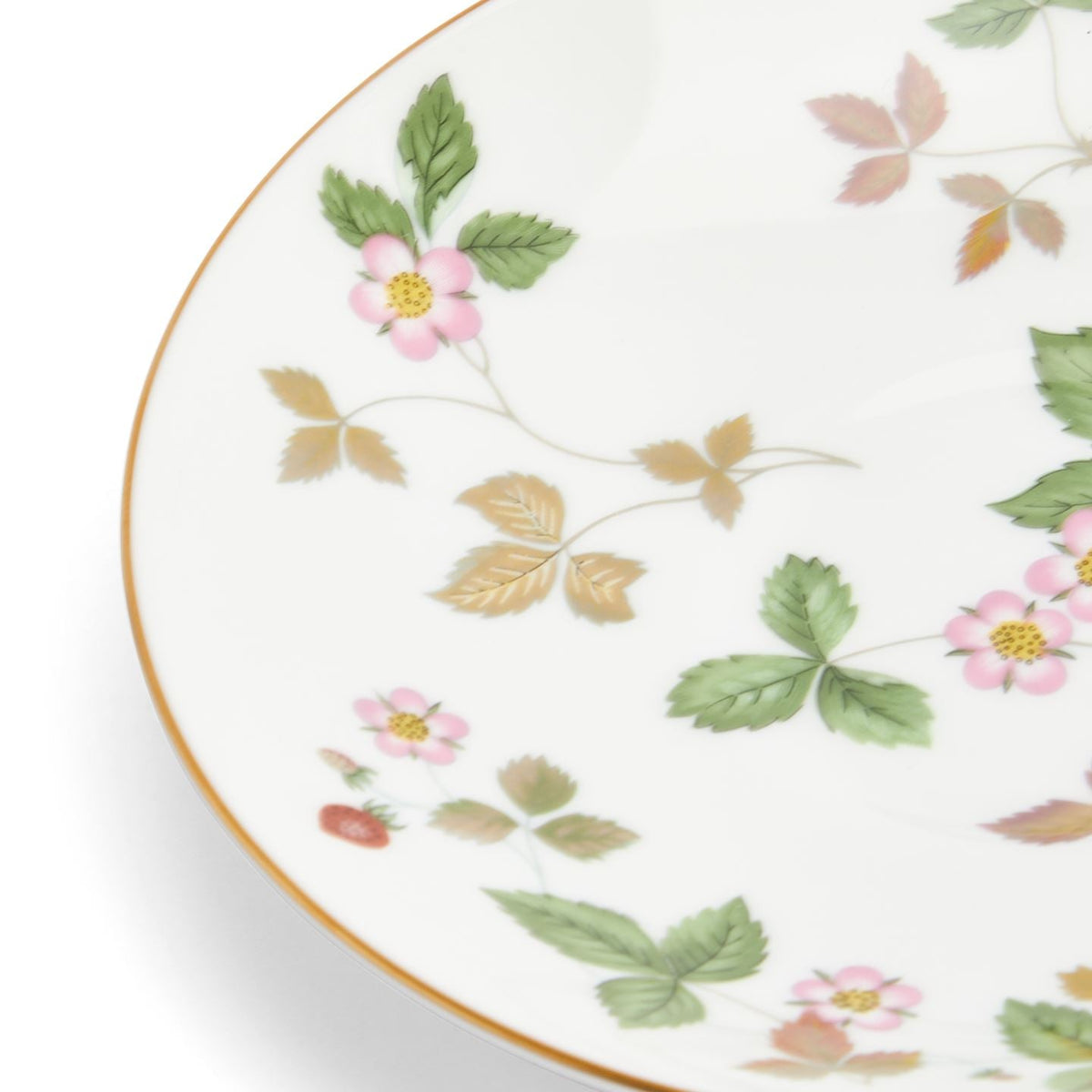 Wild Strawberry Gold Teacup & Saucer Leigh
