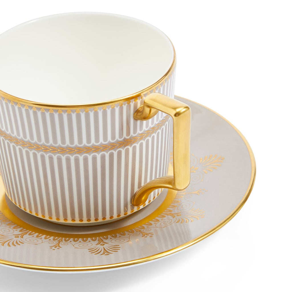 Anthemion Grey Teacup & Saucer