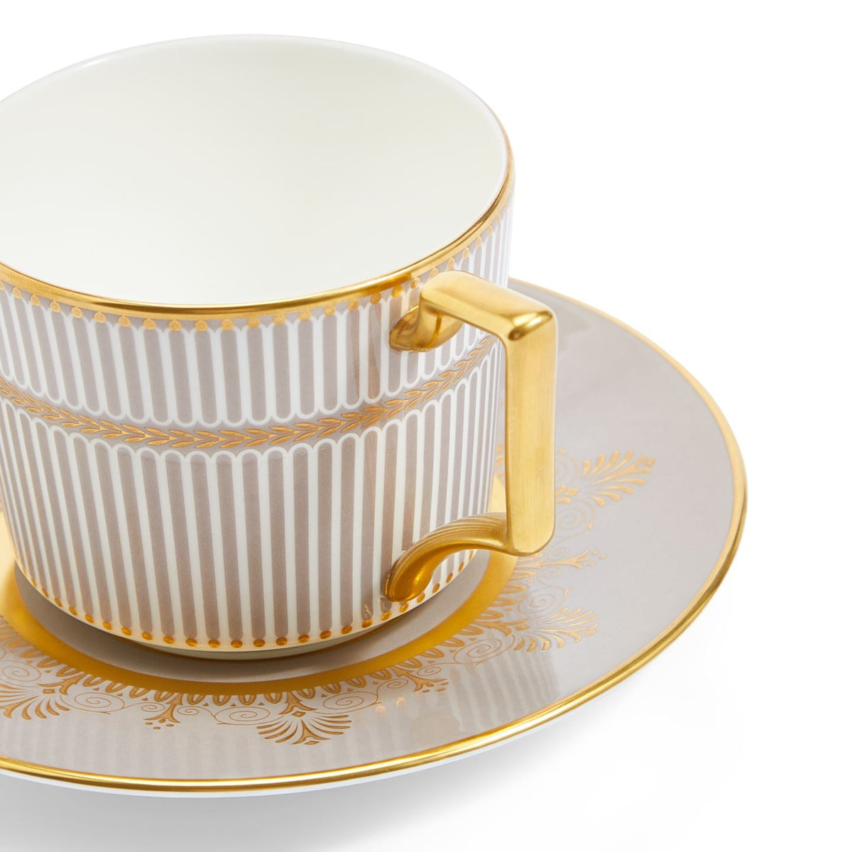 Anthemion Grey Teacup & Saucer