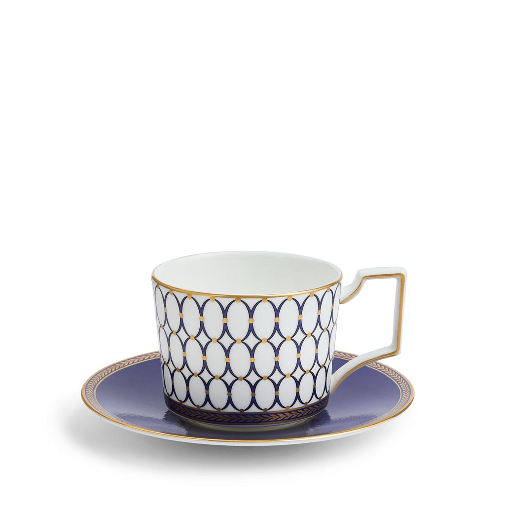 Renaissance Gold Teacup & Saucer, Set of 2