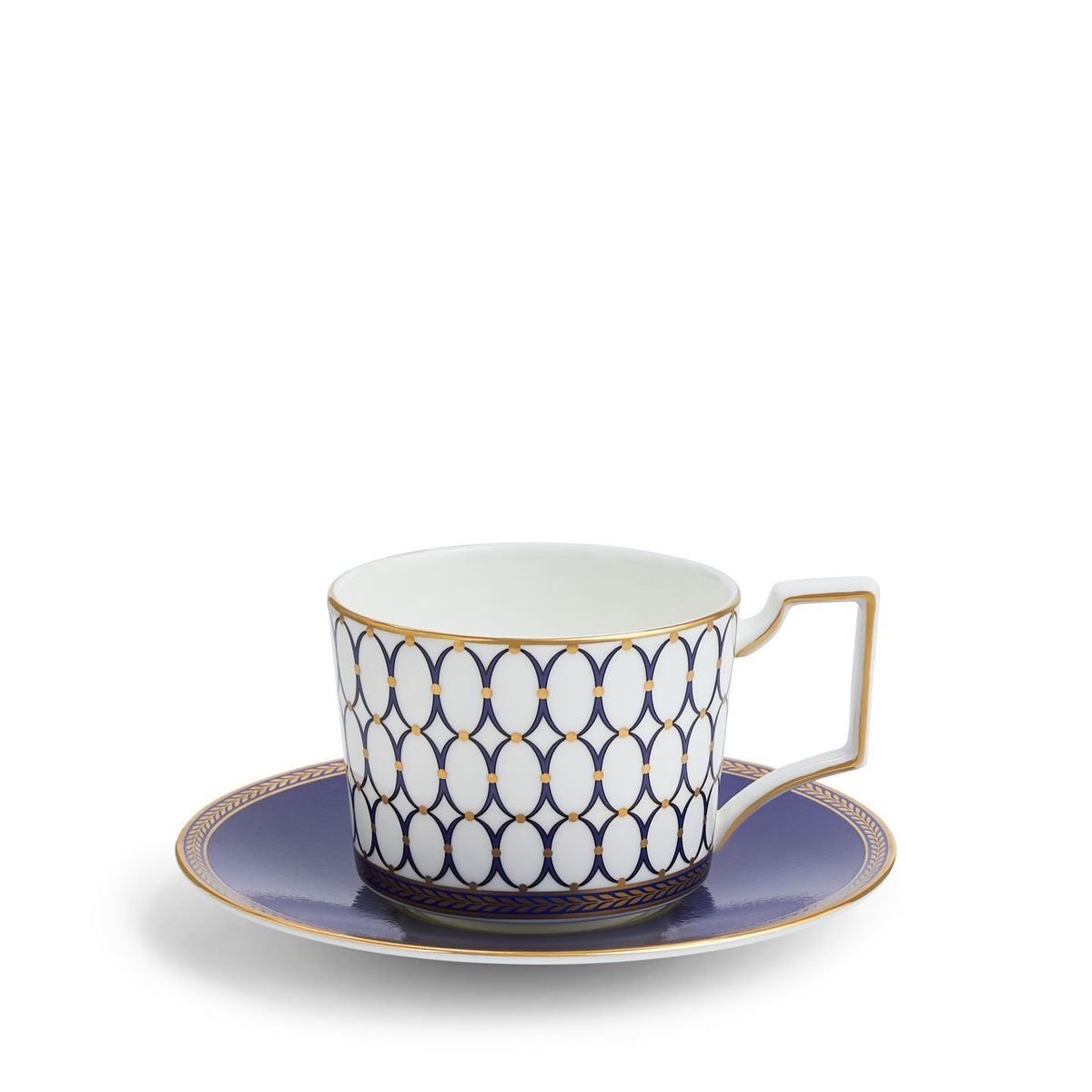 Renaissance Gold Teacup & Saucer, Set of 2