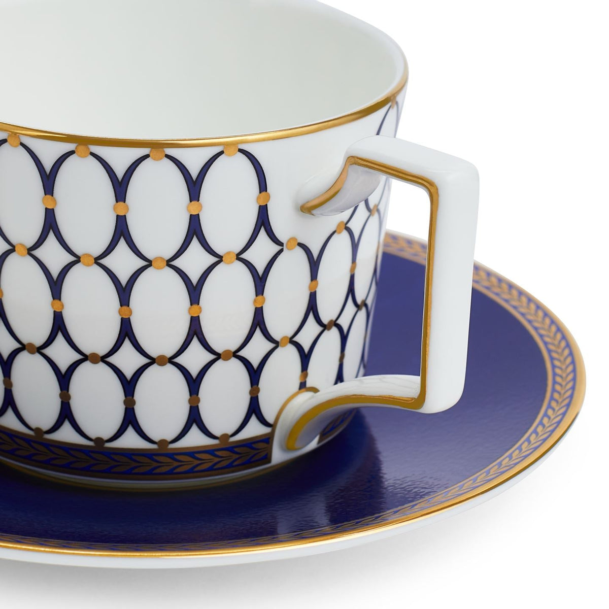 Renaissance Gold Teacup & Saucer, Set of 2