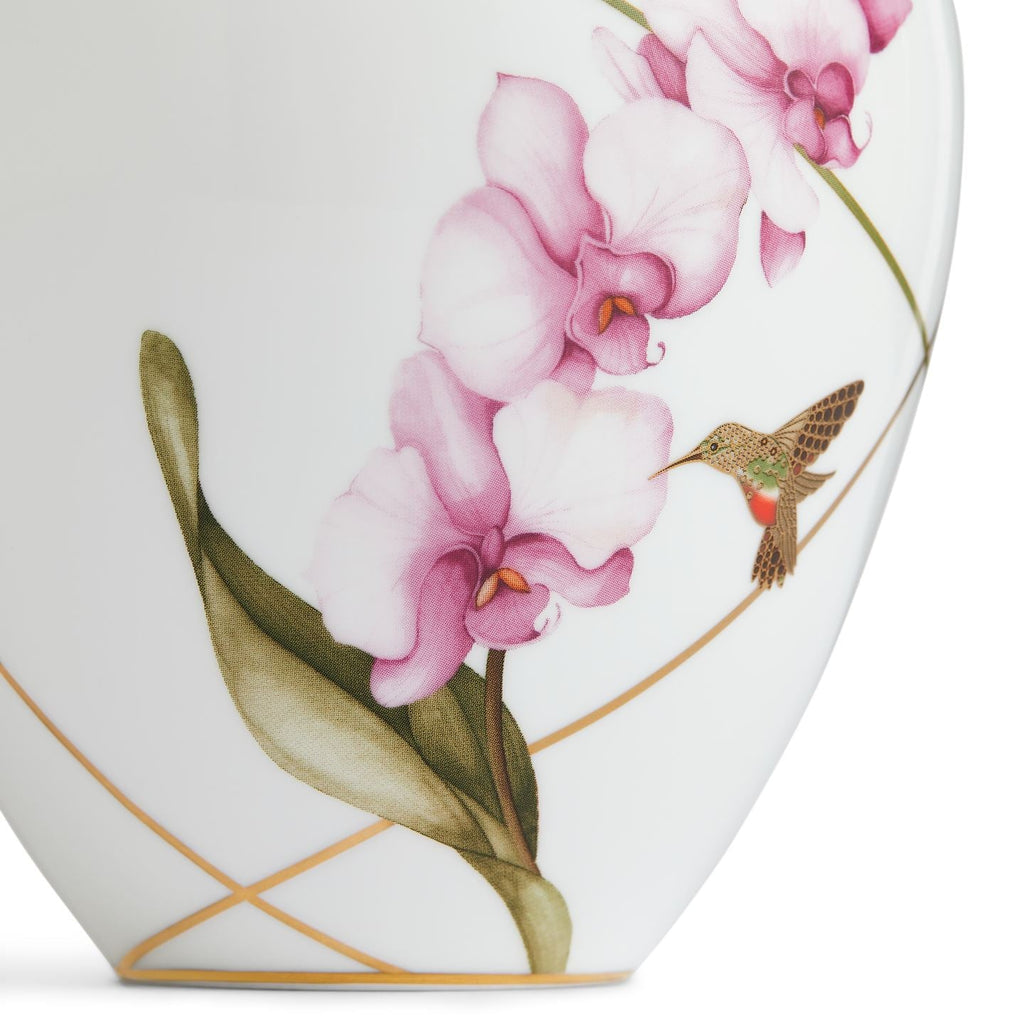 Hummingbird Small Lidded Vase