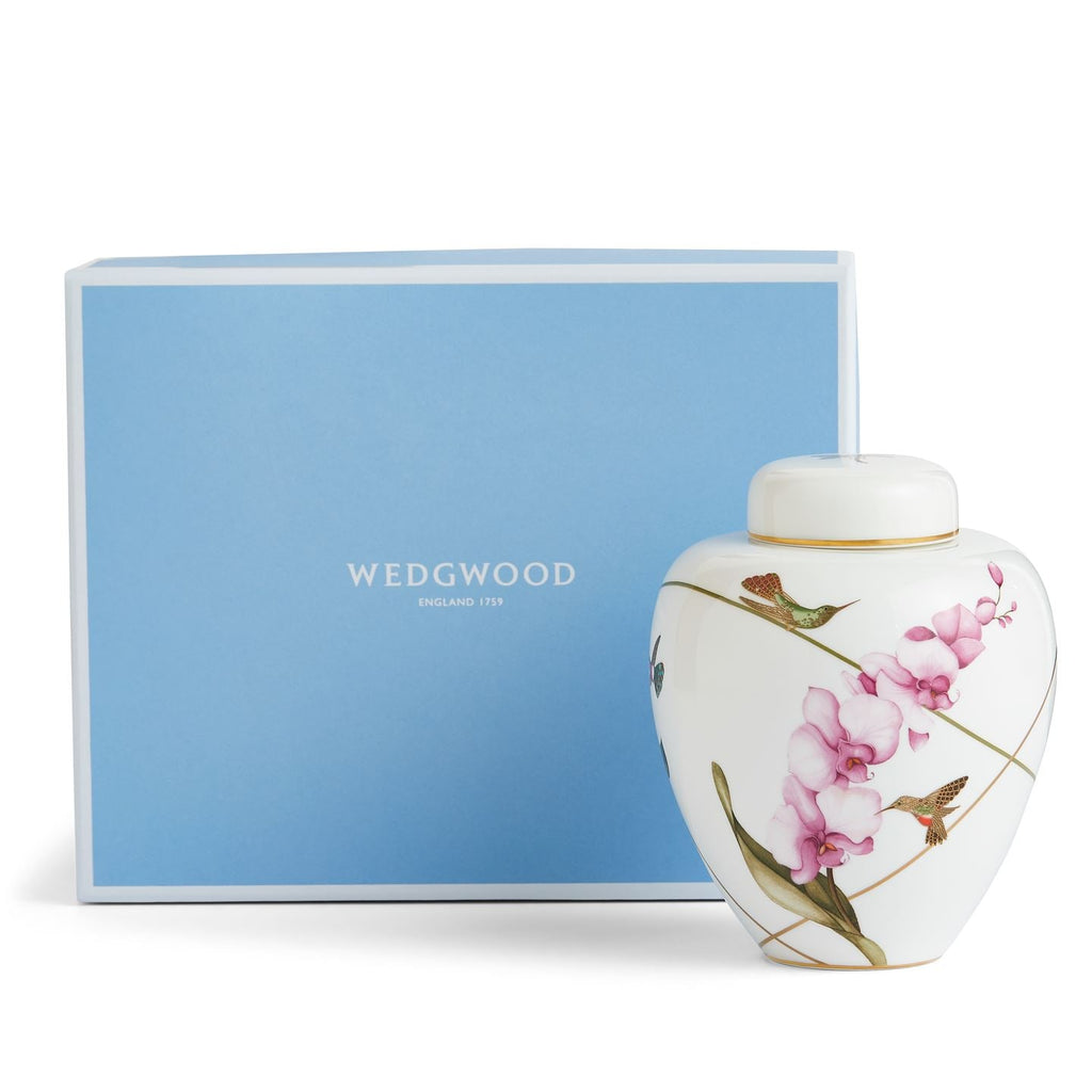 Hummingbird Small Lidded Vase