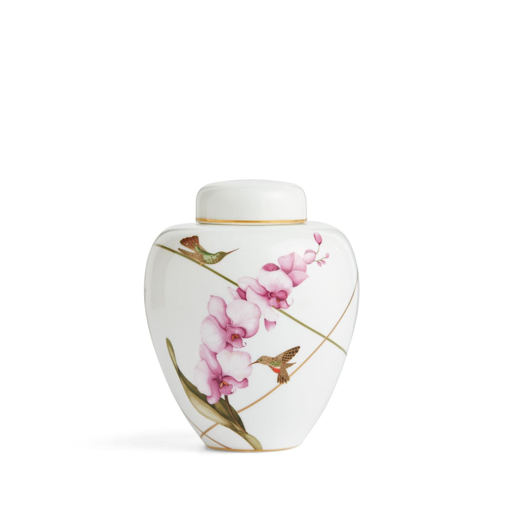 Hummingbird Small Lidded Vase