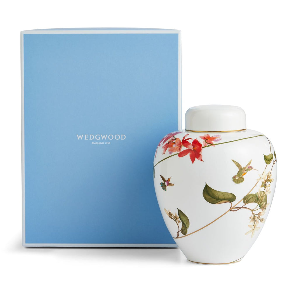 Hummingbird Large Lidded Vase