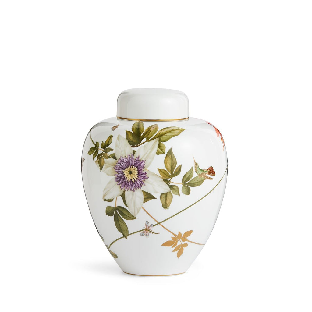 Hummingbird Large Lidded Vase