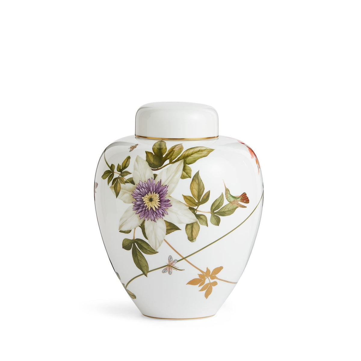 Hummingbird Large Lidded Vase