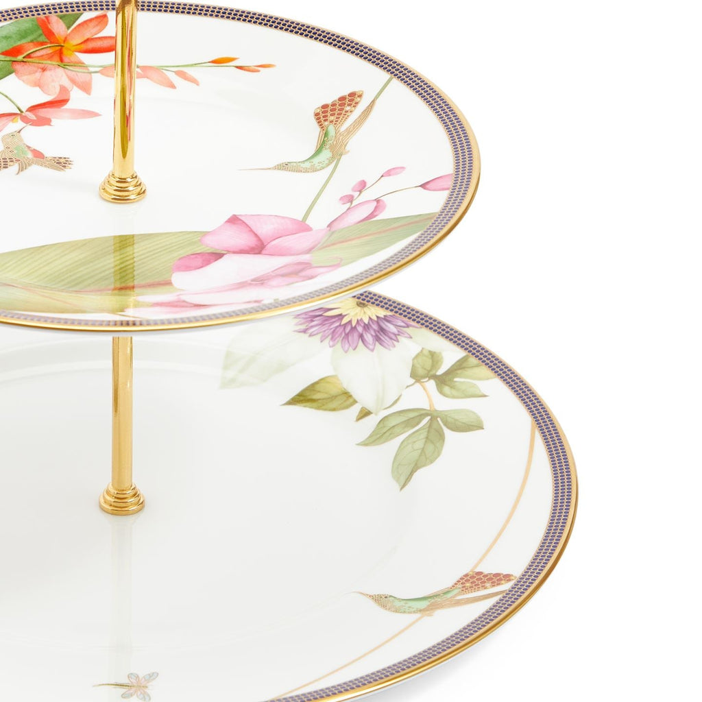 Hummingbird 2 Tier Cake Stand