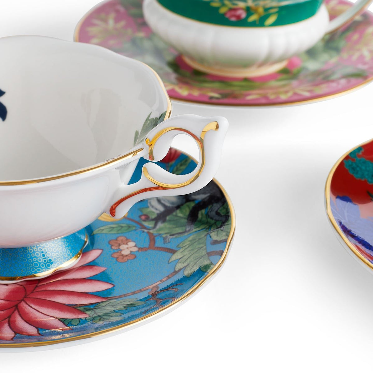 Wonderlust Teacups & Saucers Set Of 4