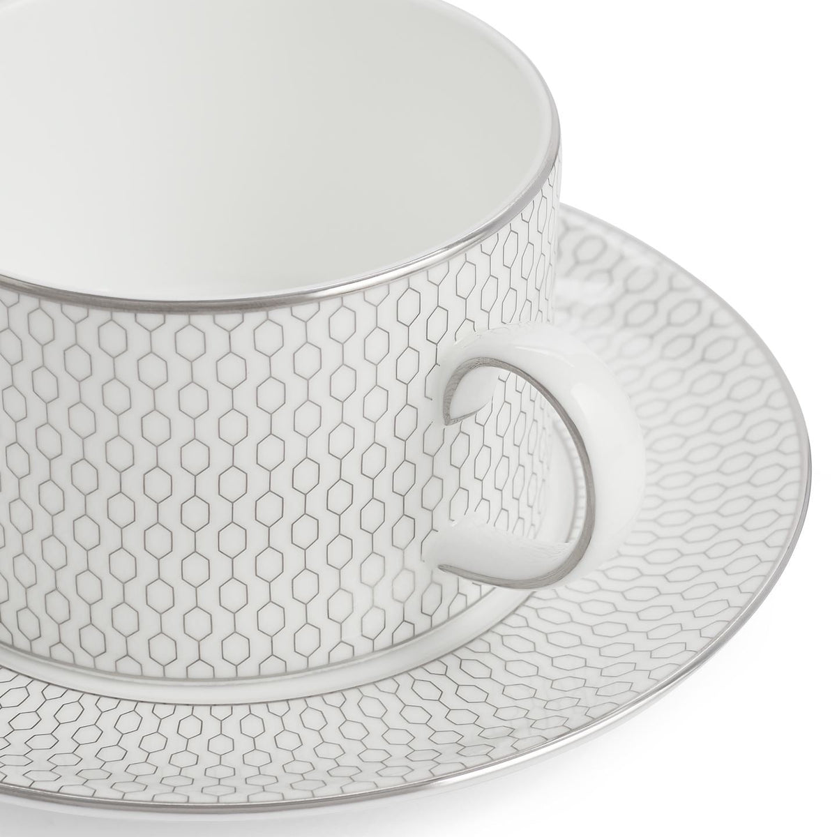 Gio Platinum Teacup & Saucer