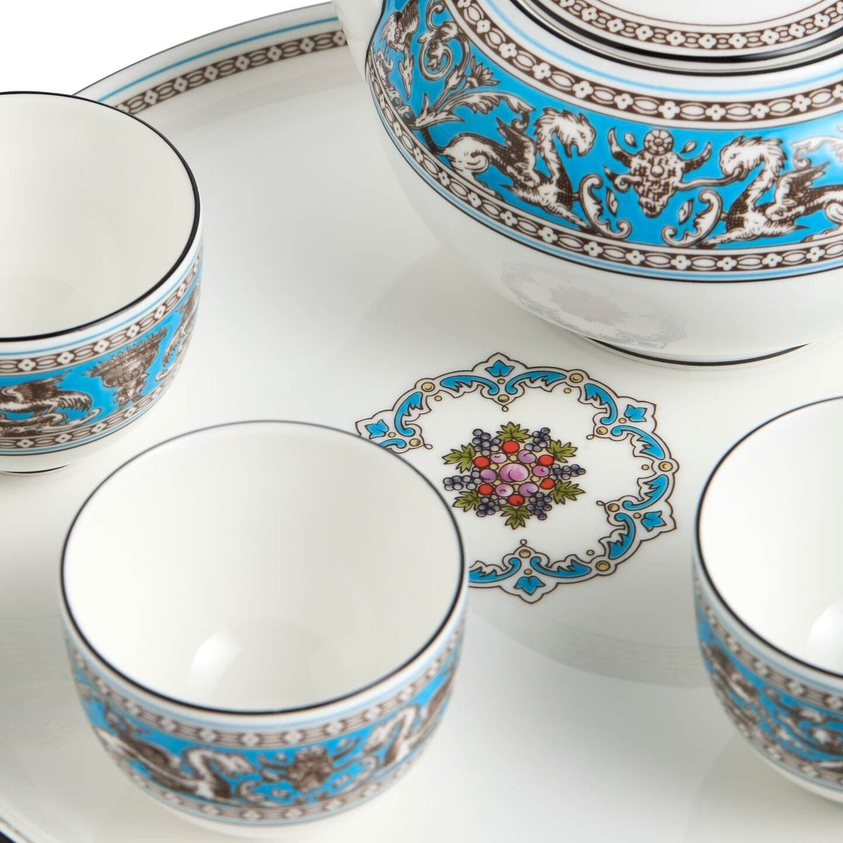 Florentine Turquoise Teaware Asian, 6 Pieces