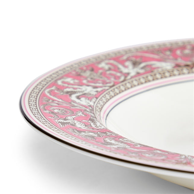 Florentine Fuchsia Rim Soup Bowl