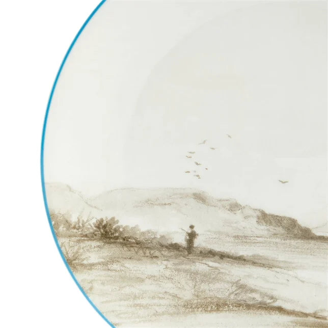 Darwin Voyage of the Beagle Patagonia Teacup Saucer Plate, 3 Pieces