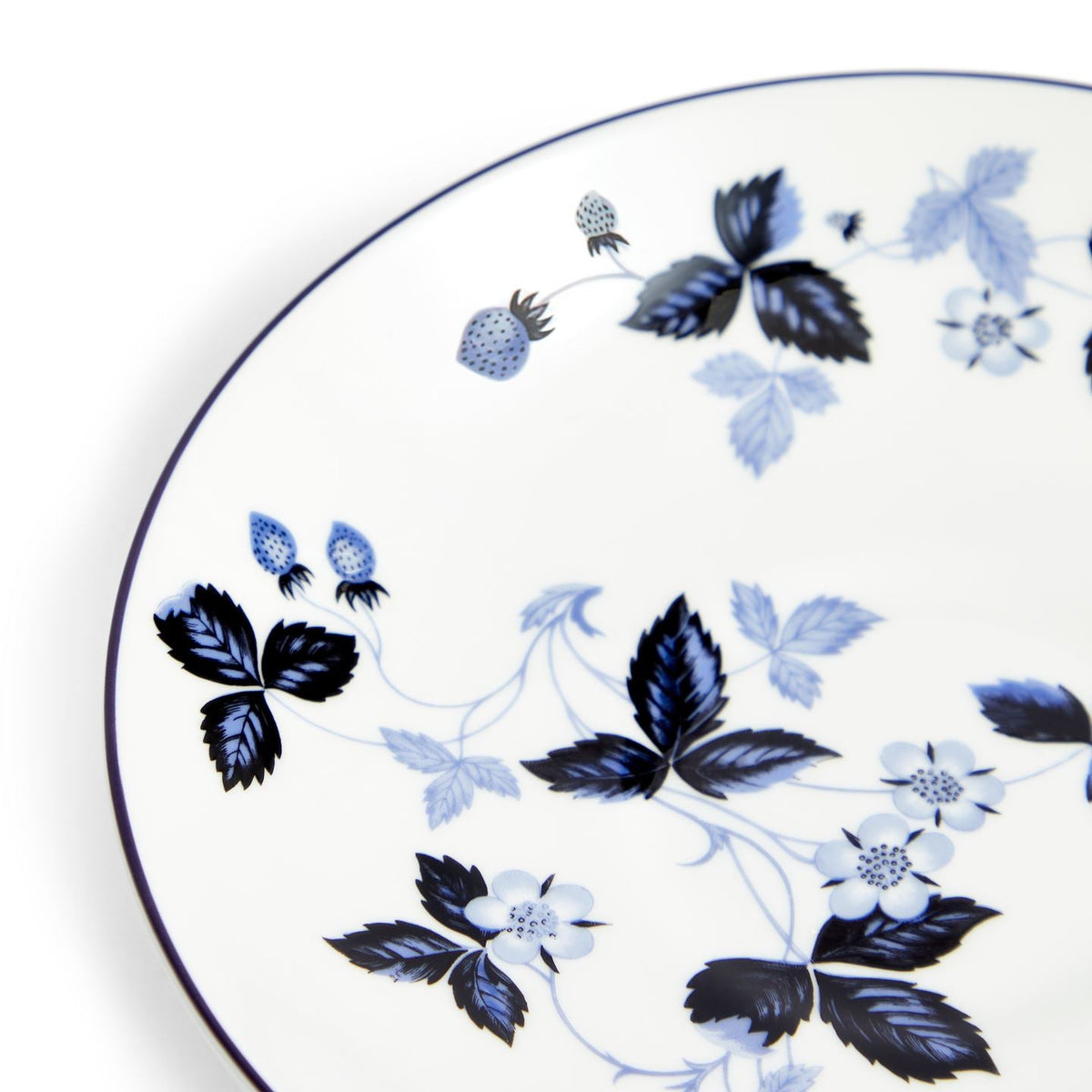 Wild Strawberry Inky Blue Teacup Saucer