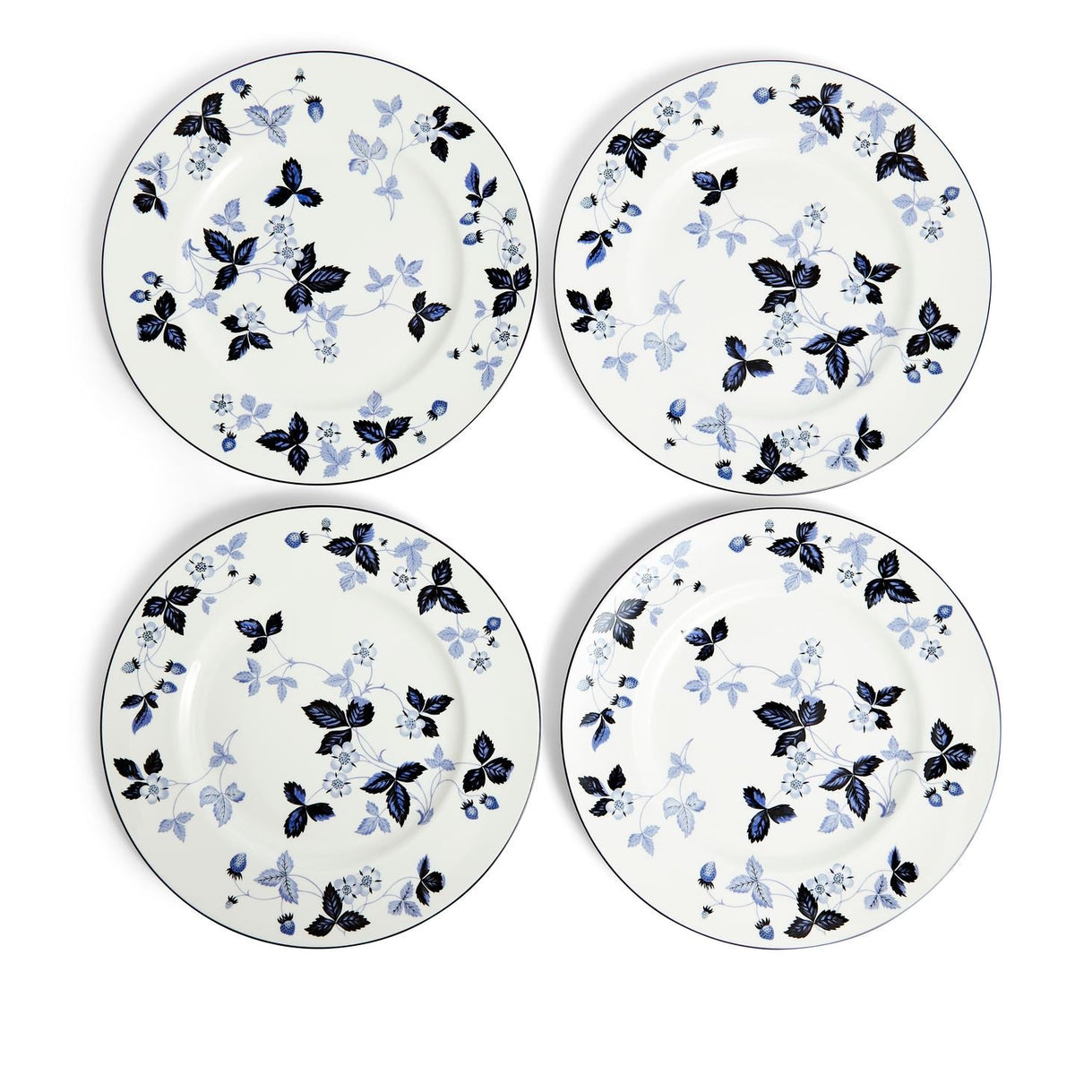 Wild Strawberry Inky Blue Dinnerware 15 Piece Set