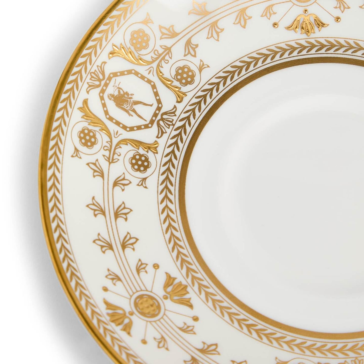 Bacchus Teacup Saucer Ivory