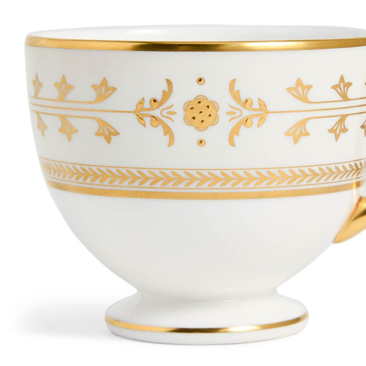 Bacchus Teacup Saucer Ivory