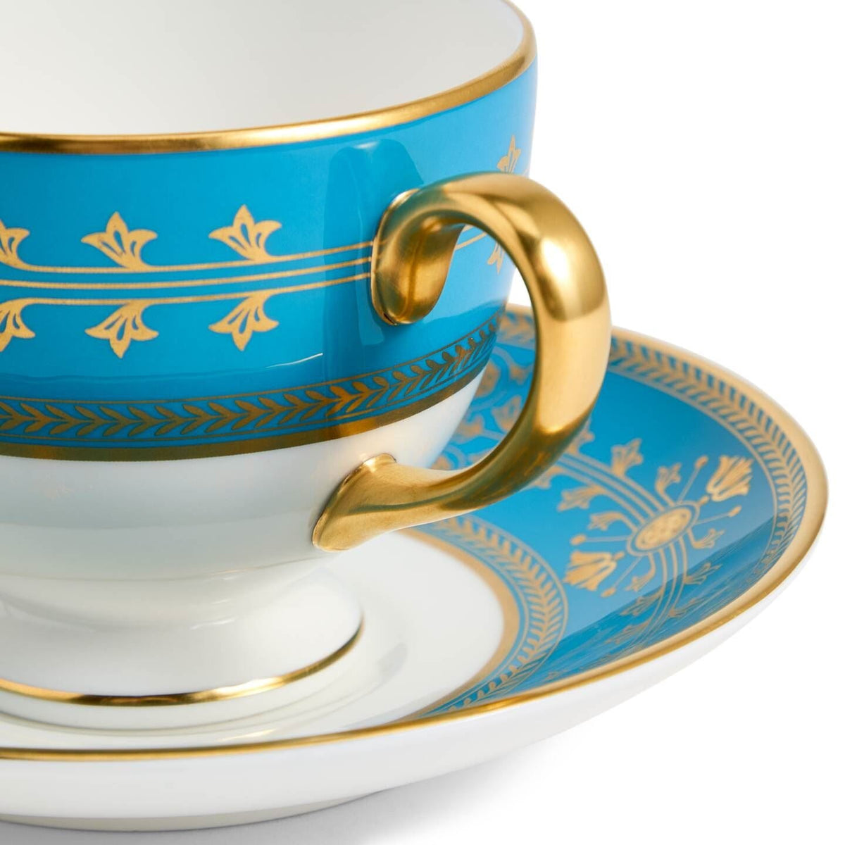 Bacchus Teacup Saucer Turquoise