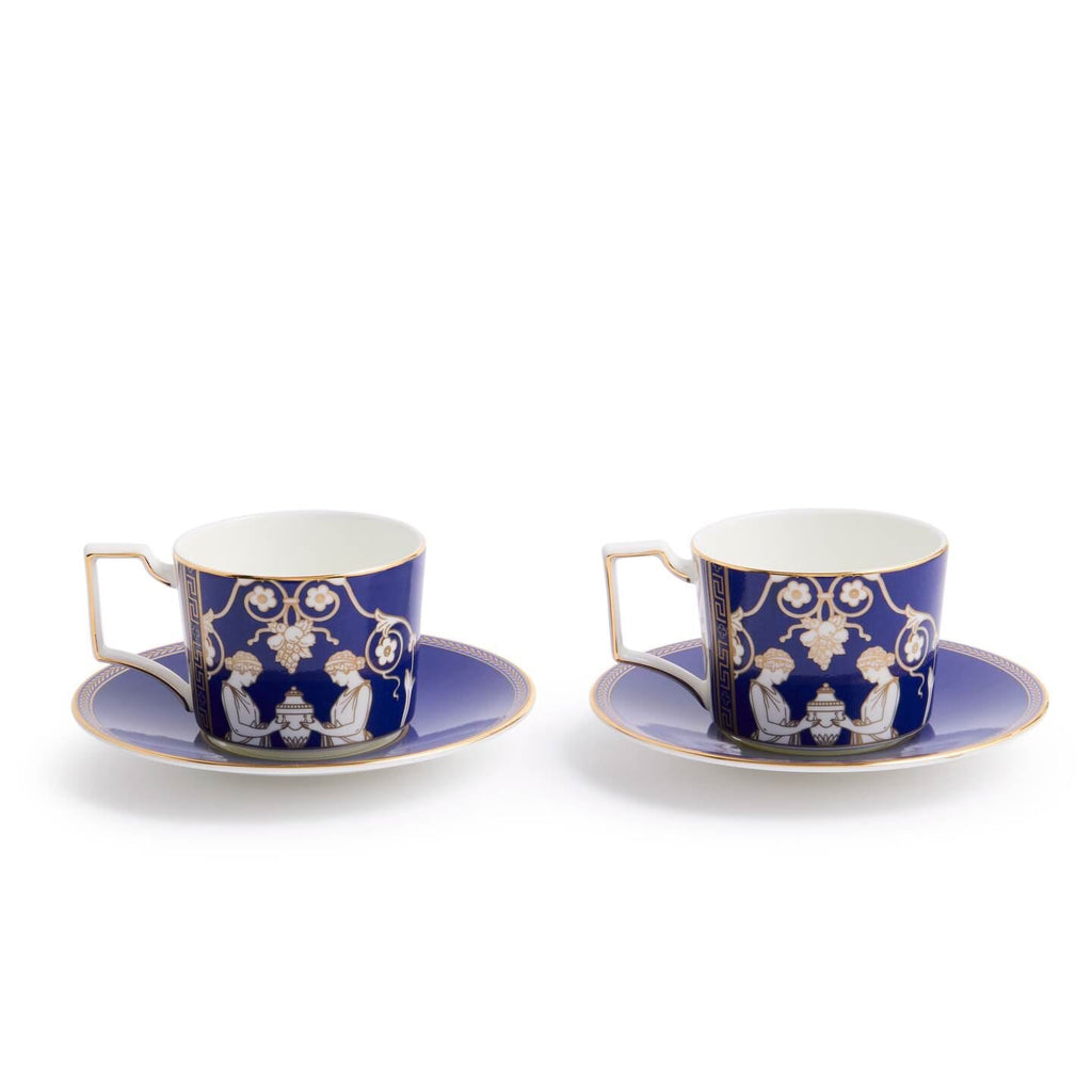 Renaissance Gold Teacup & Saucer, Accents Set of 2