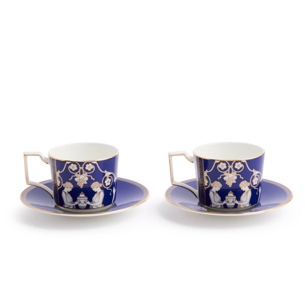 Renaissance Gold Teacup & Saucer, Accents Set of 2