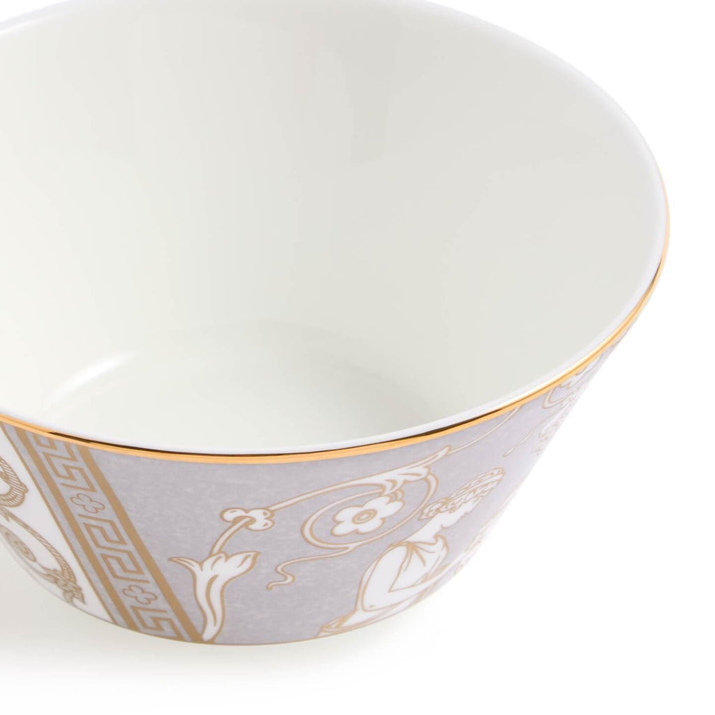 Renaissance Grey Rice Bowl Accents