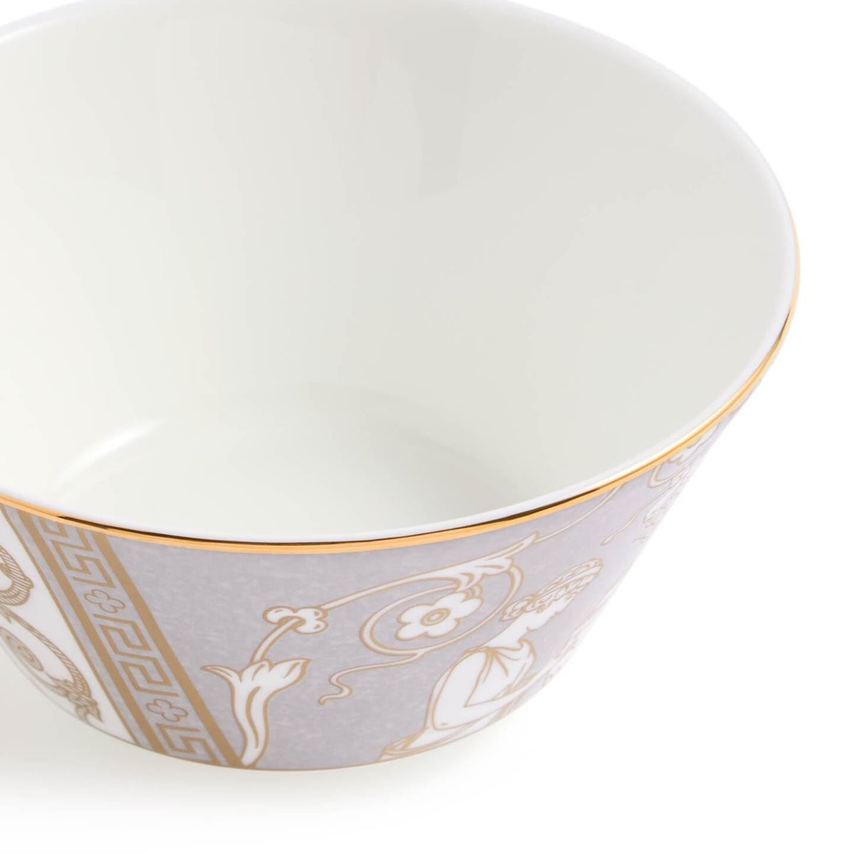 Renaissance Grey Rice Bowl Accents