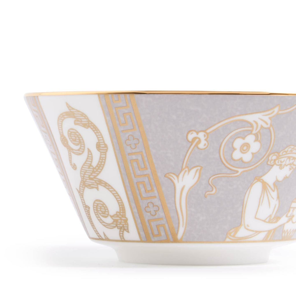 Renaissance Grey Rice Bowl Accents