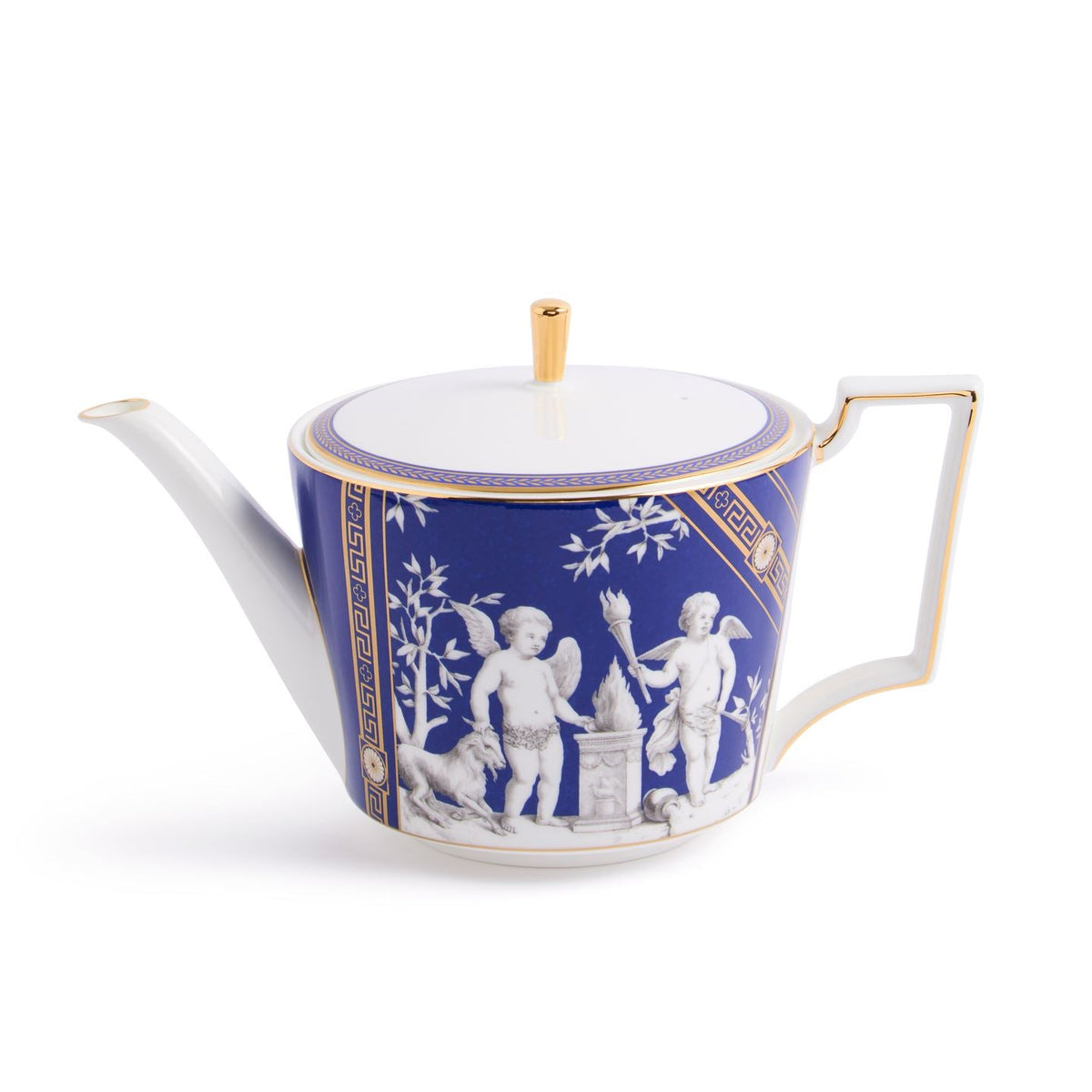 Renaissance Gold Teapot and Teacup Saucer Set of 2