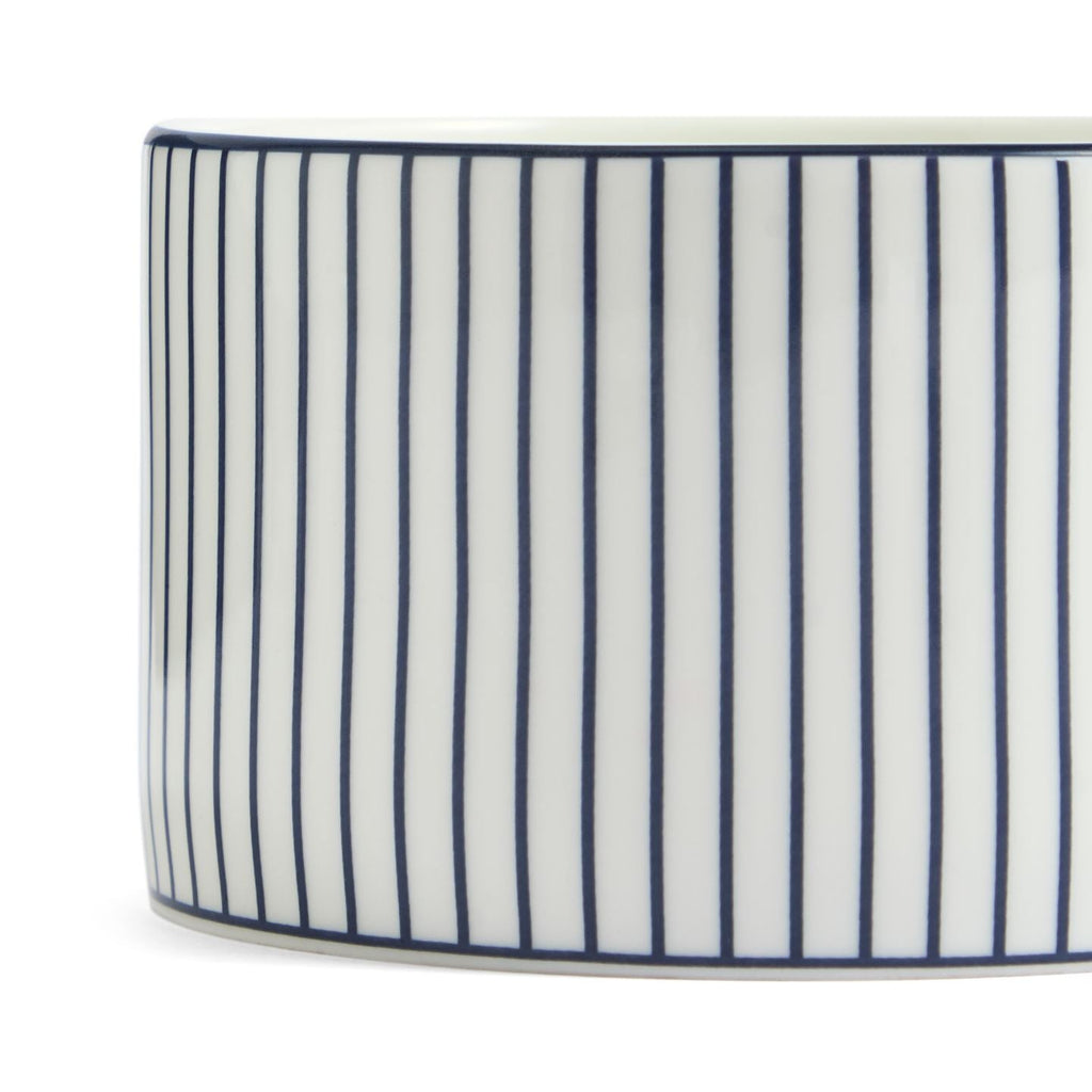 Gio Pinstripe Teacup & Saucer White
