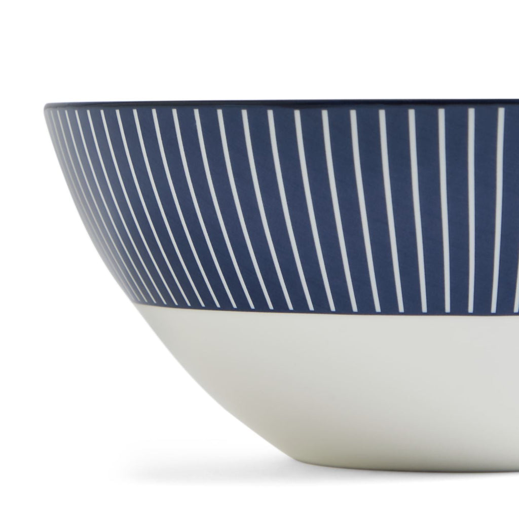 Gio Pinstripe Cereal Bowl Blue