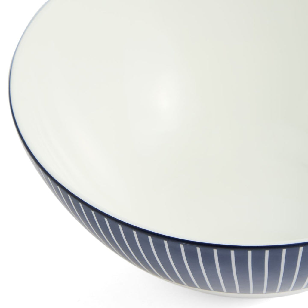 Gio Pinstripe Cereal Bowl Blue