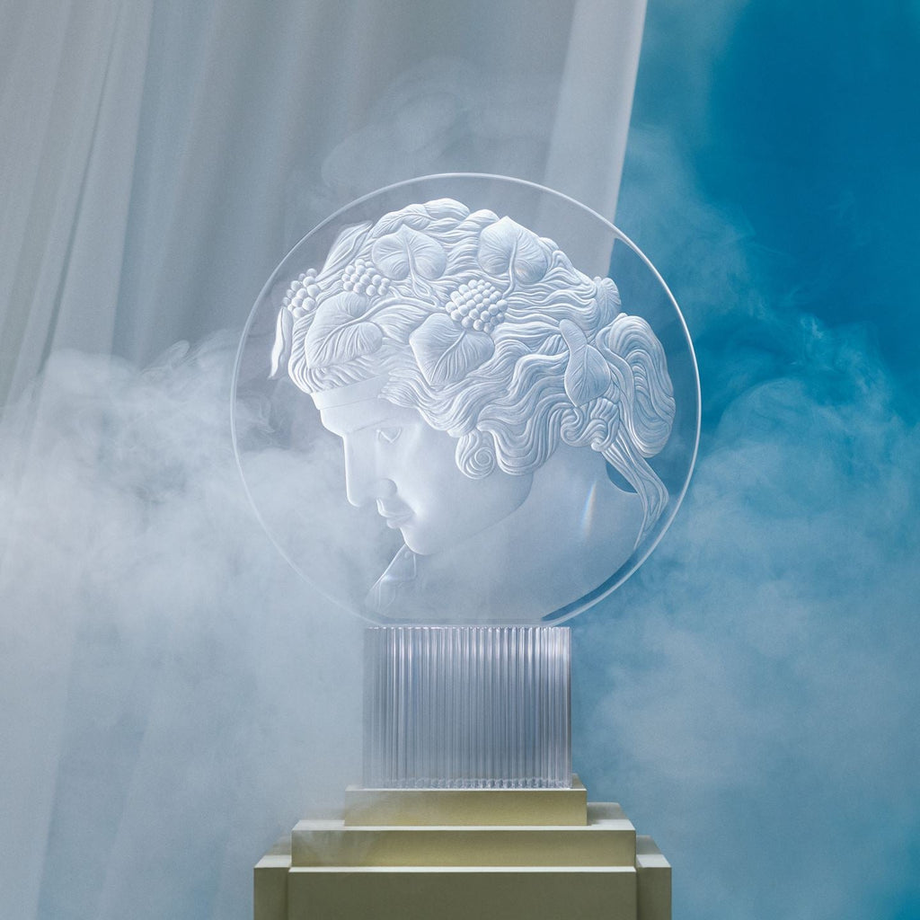 Bacchus Crystal Plaque
