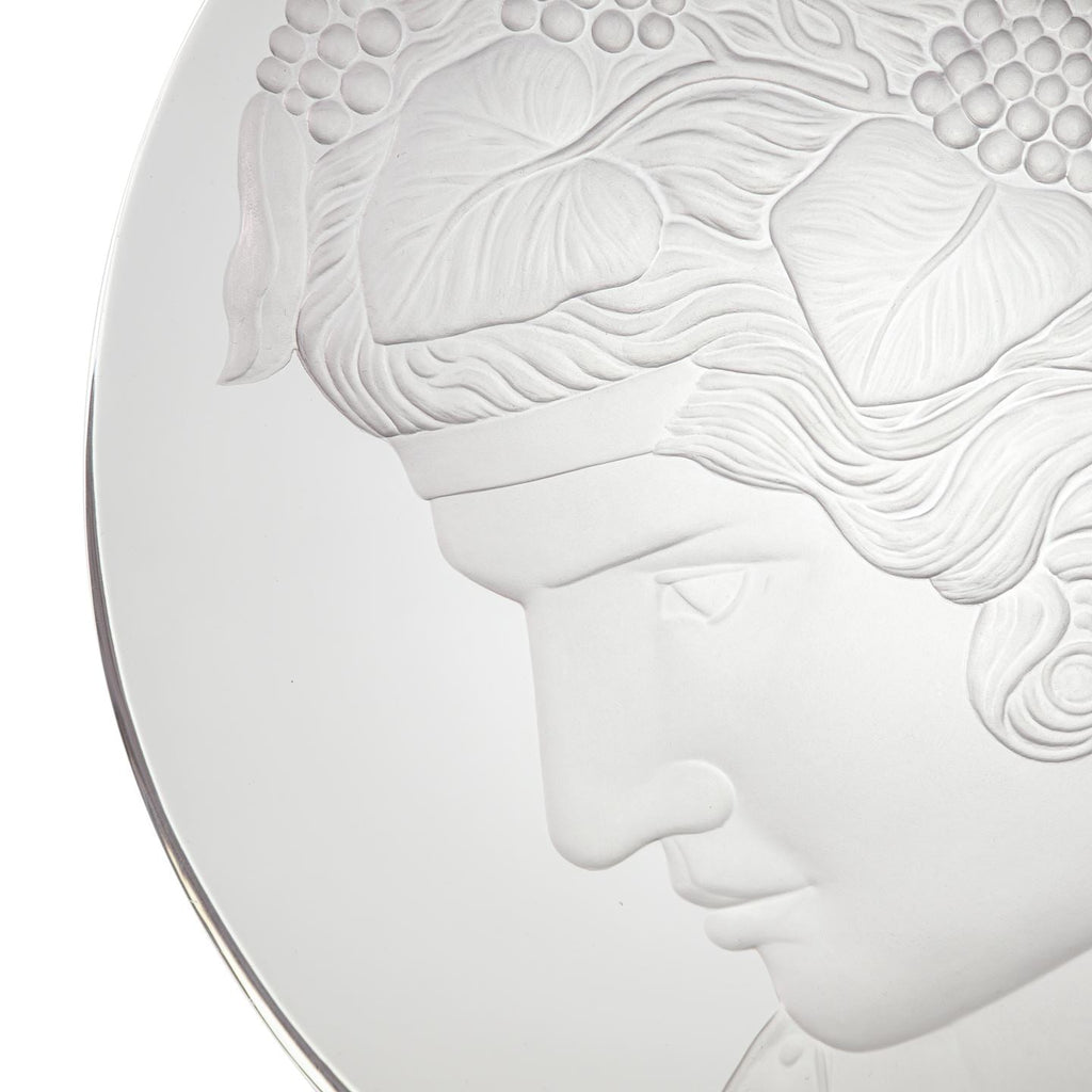 Bacchus Crystal Plaque