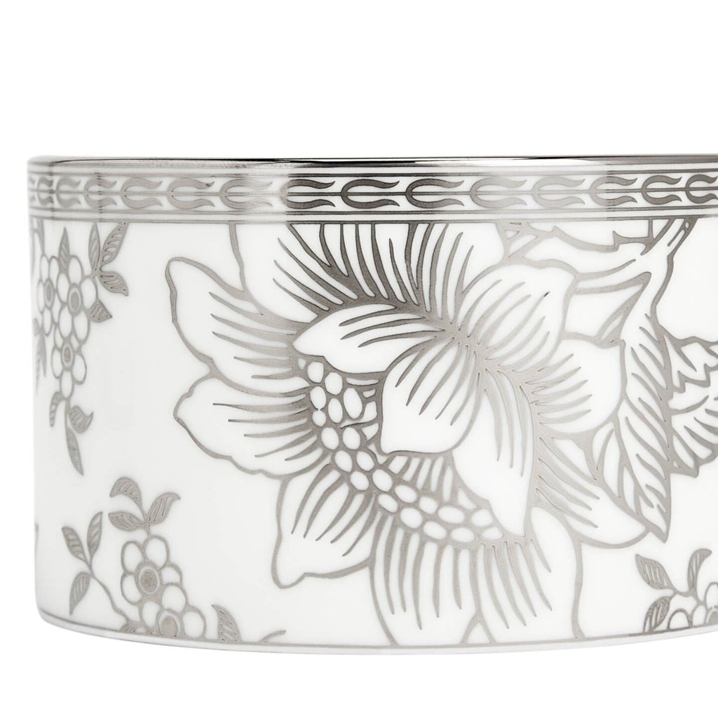 Silver Tonquin Teacup Saucer