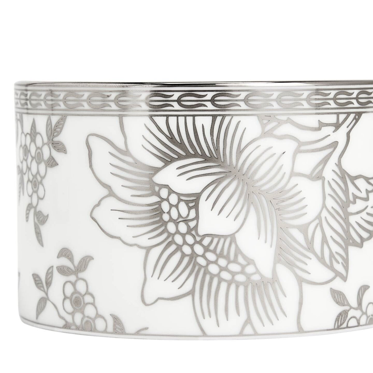 Silver Tonquin Teacup Saucer