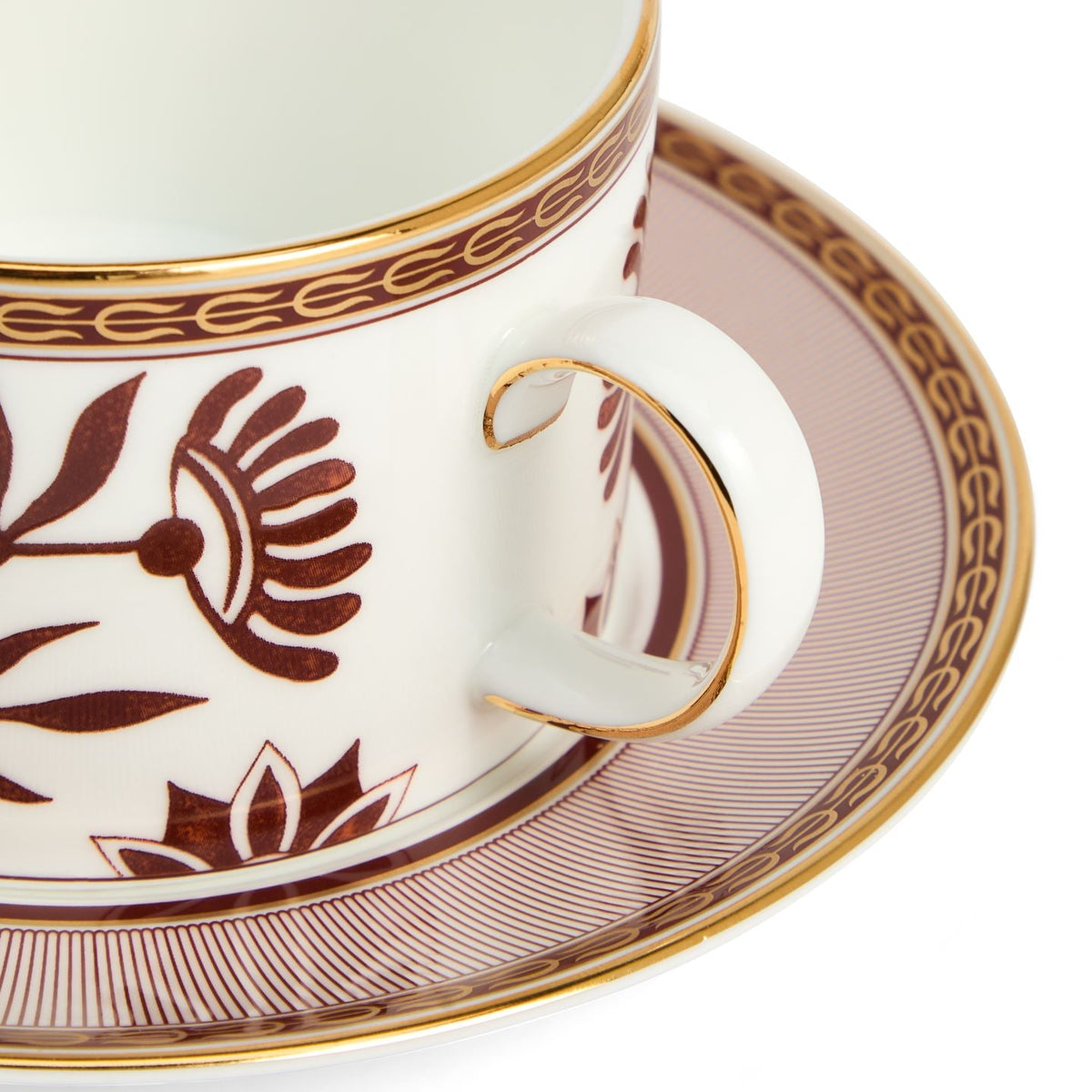 Red Splendour Teacup Saucer