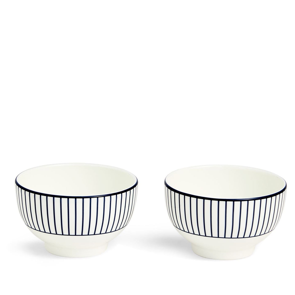 Gio Pinstripe White Teapot & Bowl Set