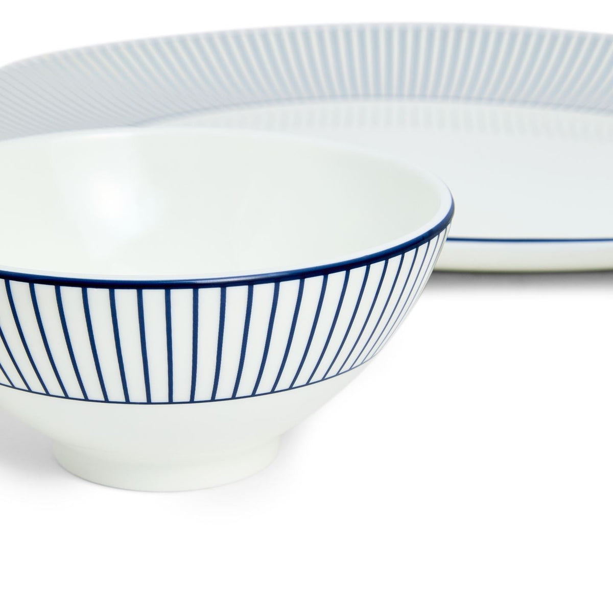 Gio Pinstripe White 7 Piece Set