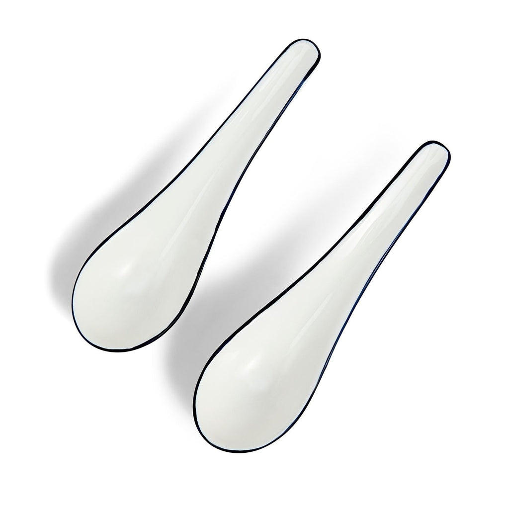 Gio Blue Chinese Spoons Set Of 2