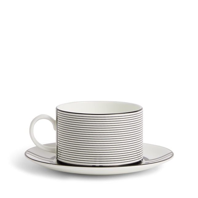 Vera Wang Luxe Graphite Teacup Saucer V2