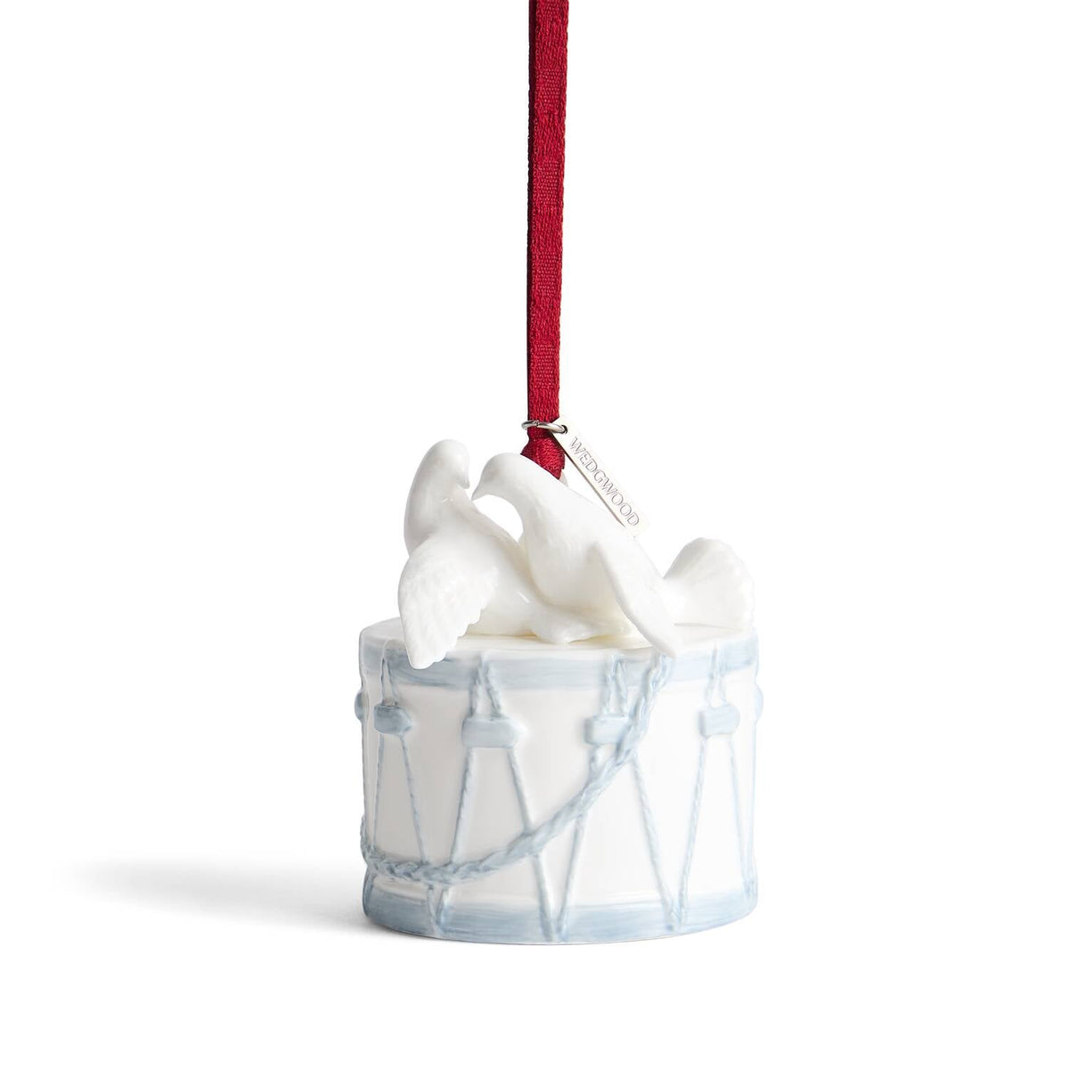 Love Ornament White & Blue