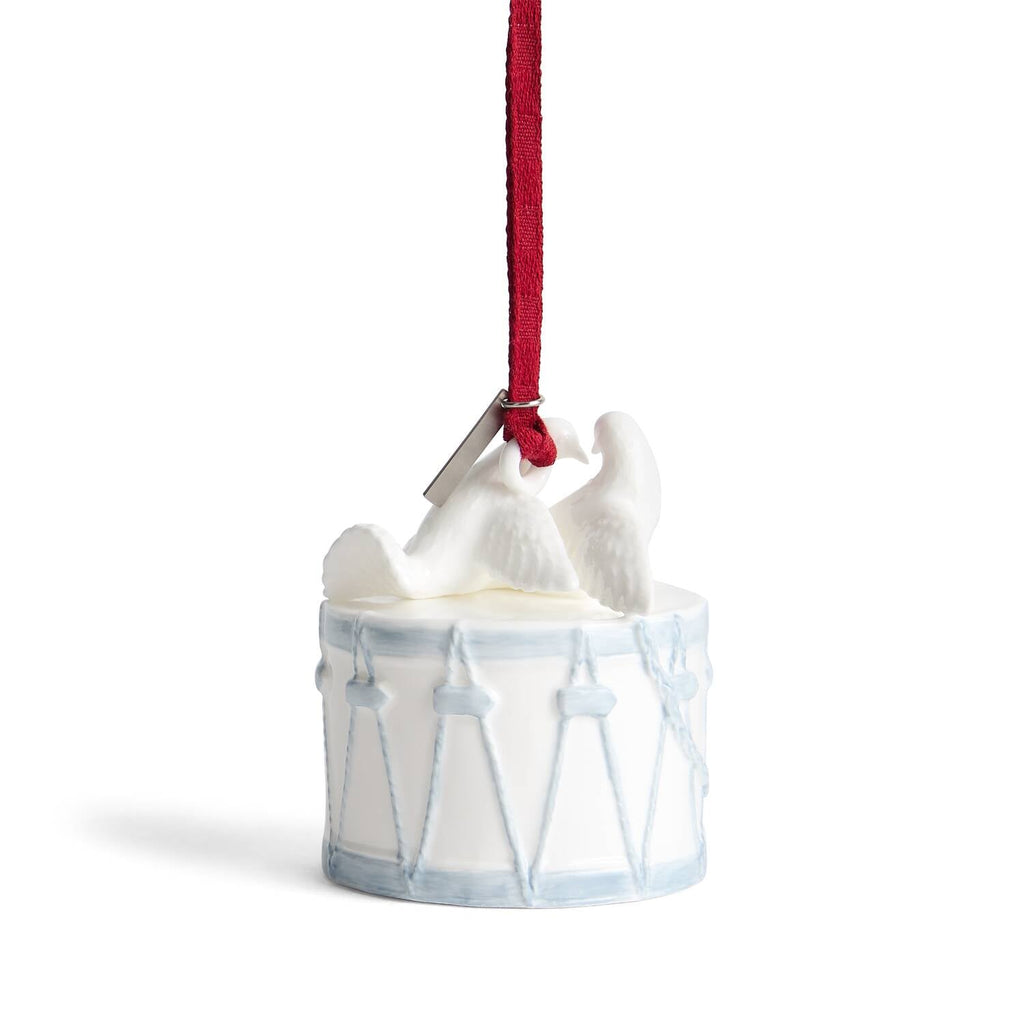 Love Ornament White & Blue