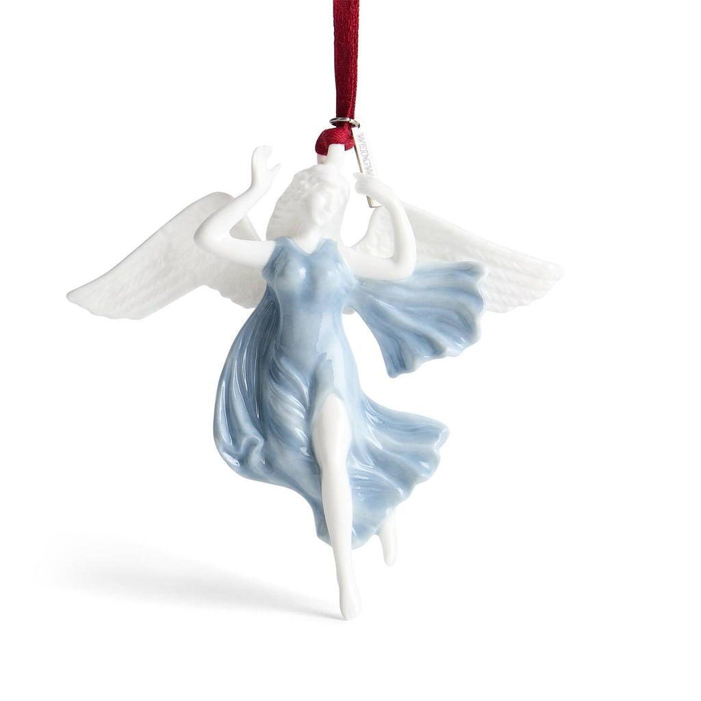 Peace Ornament White & Blue