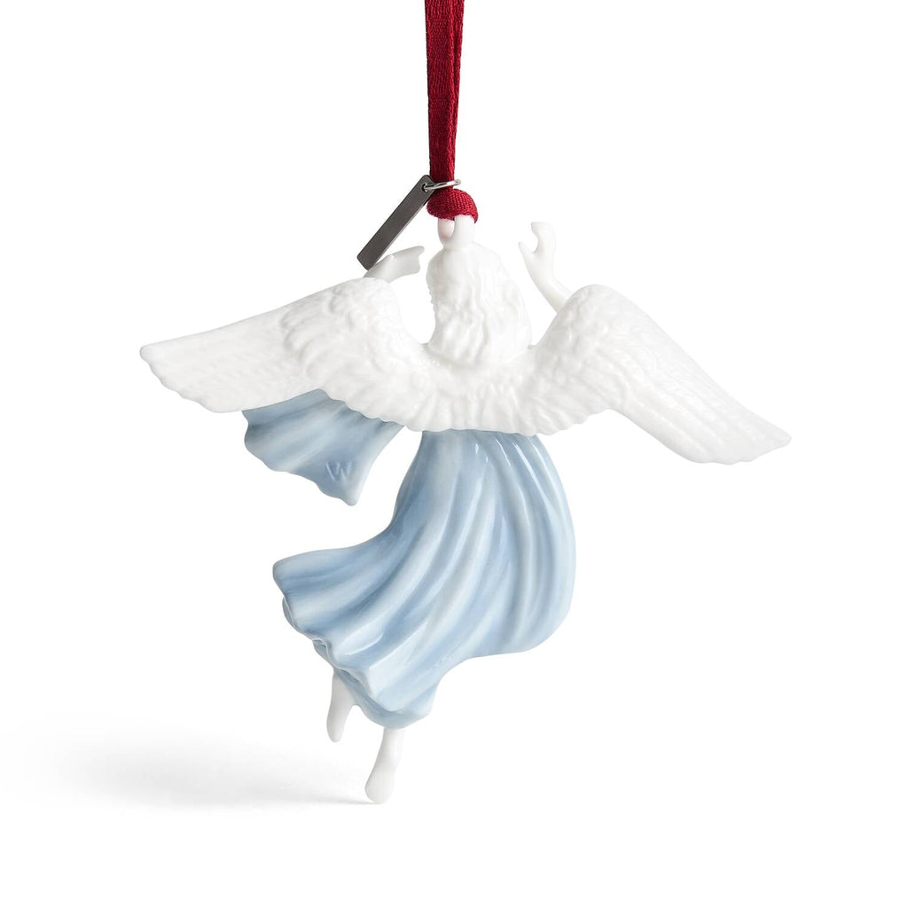 Peace Ornament White & Blue