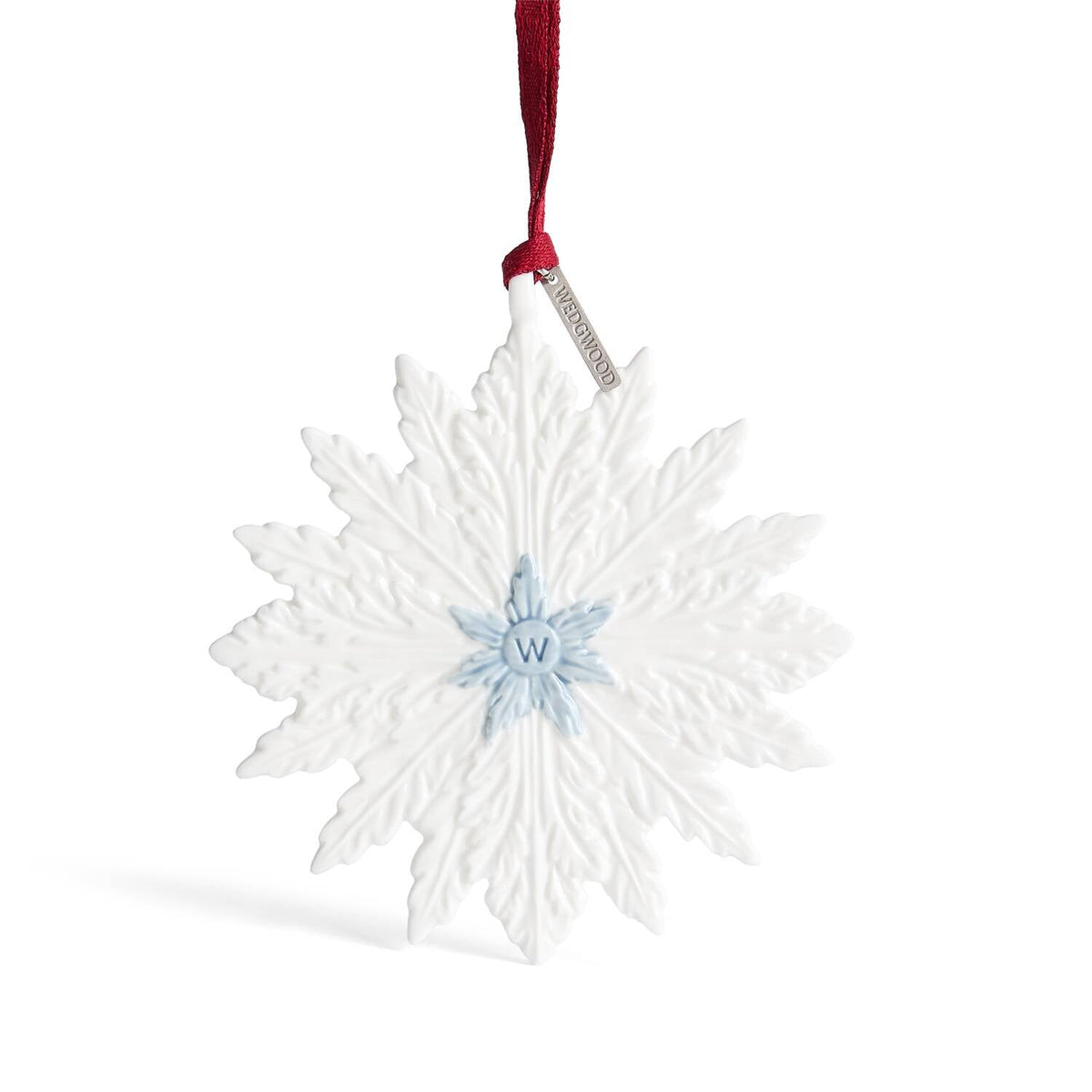 Winter Ornament White & Blue