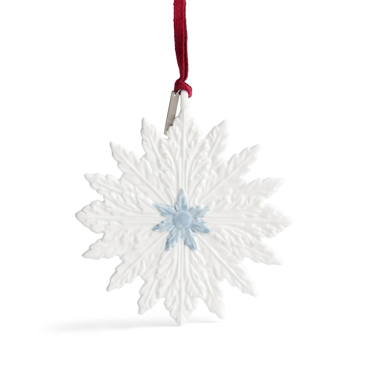 Winter Ornament White & Blue