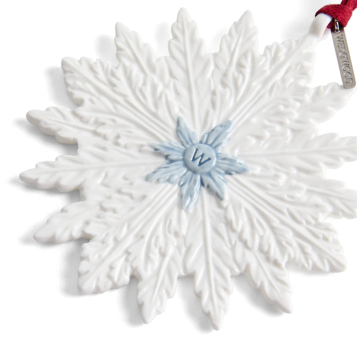 Winter Ornament White & Blue